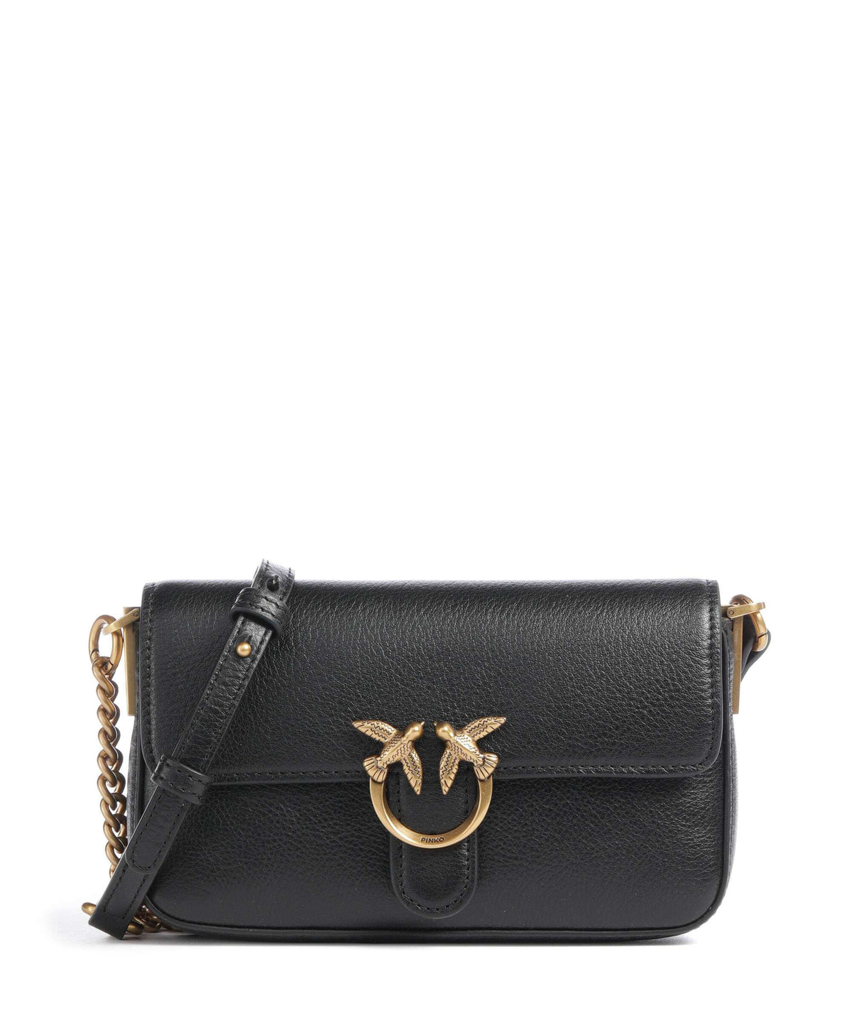 Pinko Crossbody Bag – Black / Antique Gold 1