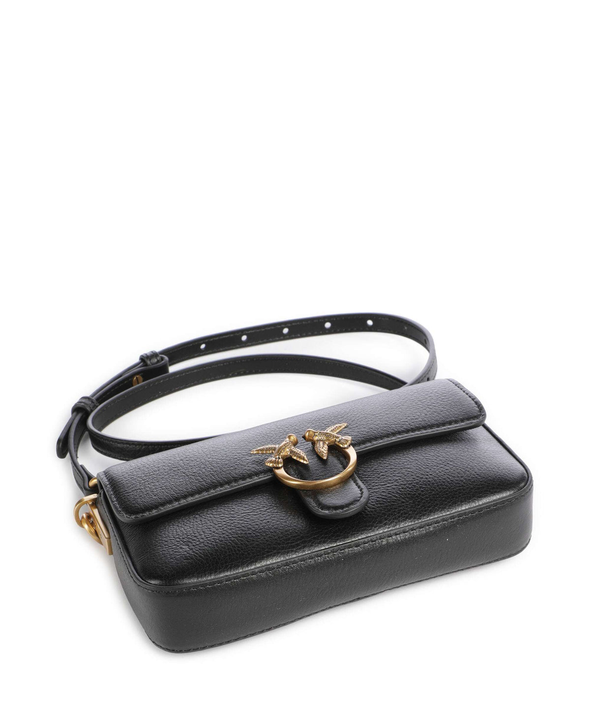 Pinko Crossbody Bag – Black / Antique Gold 4