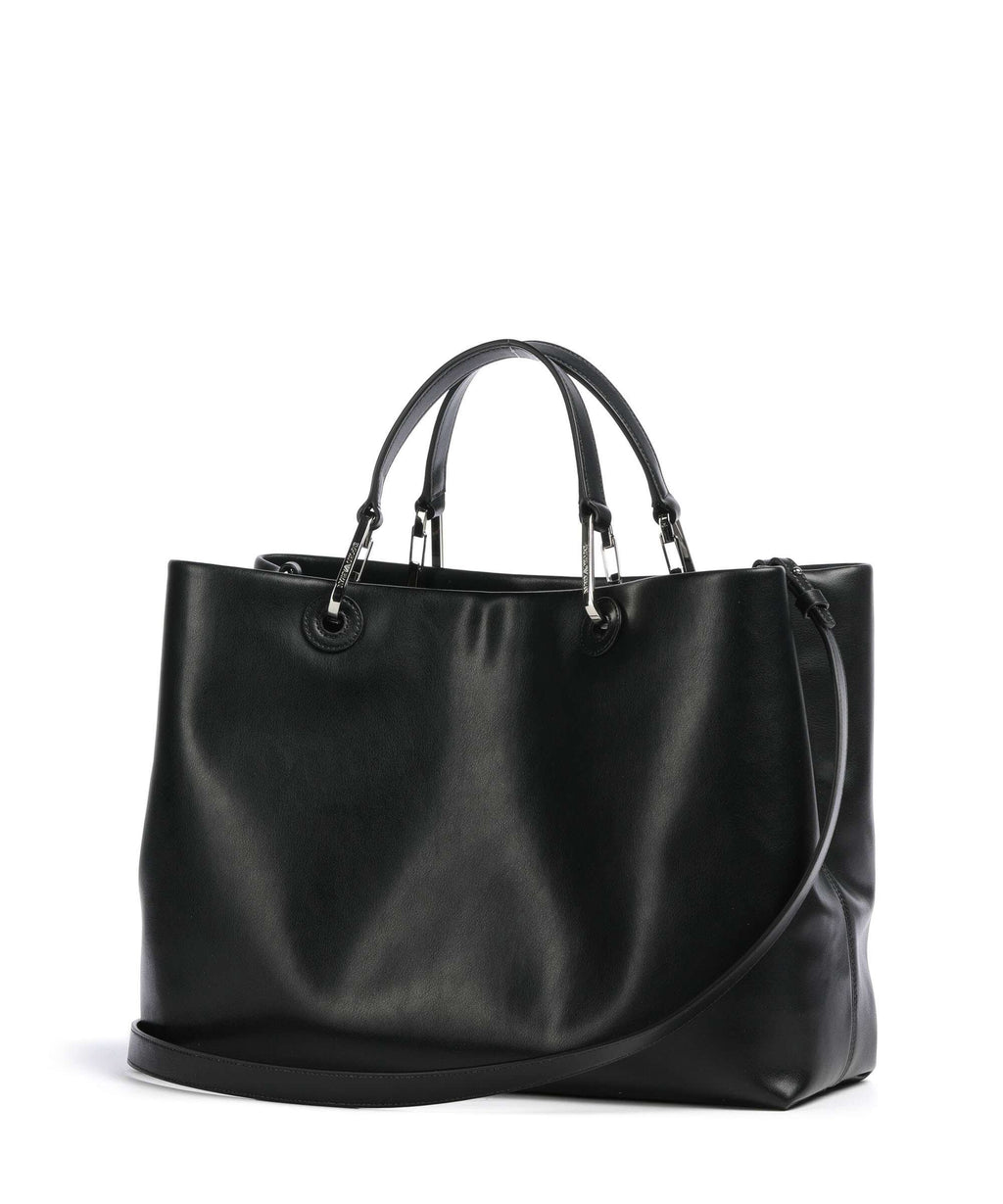 Emporio Armani M Top Handle Bag – Black / Cappuccino