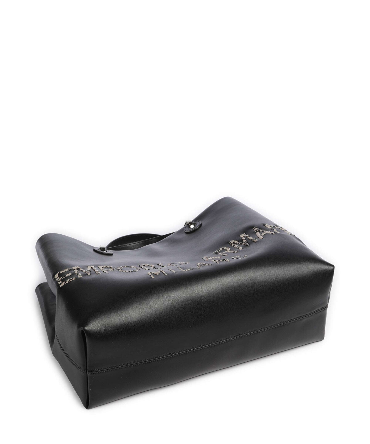 Emporio Armani M Top Handle Bag – Black / Cappuccino
