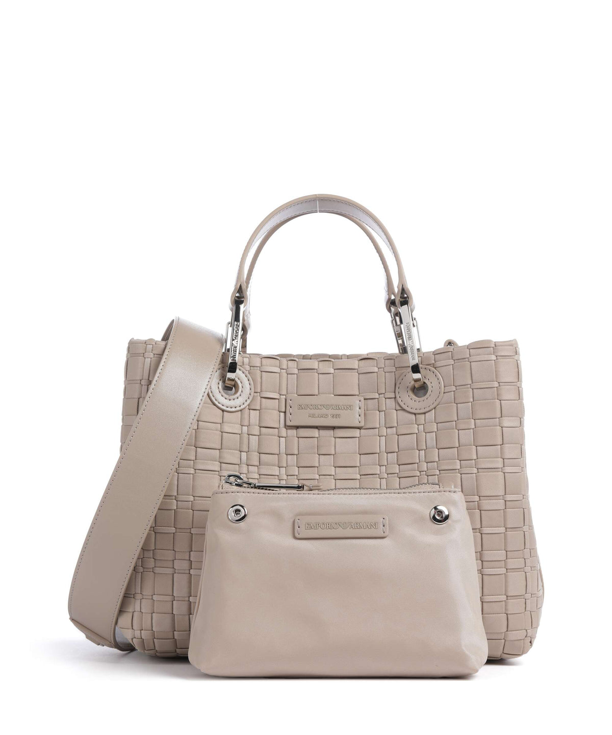 Emporio Armani S Top Handle Bag – Visone