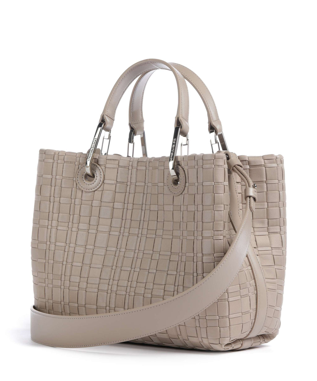 Emporio Armani S Top Handle Bag – Visone