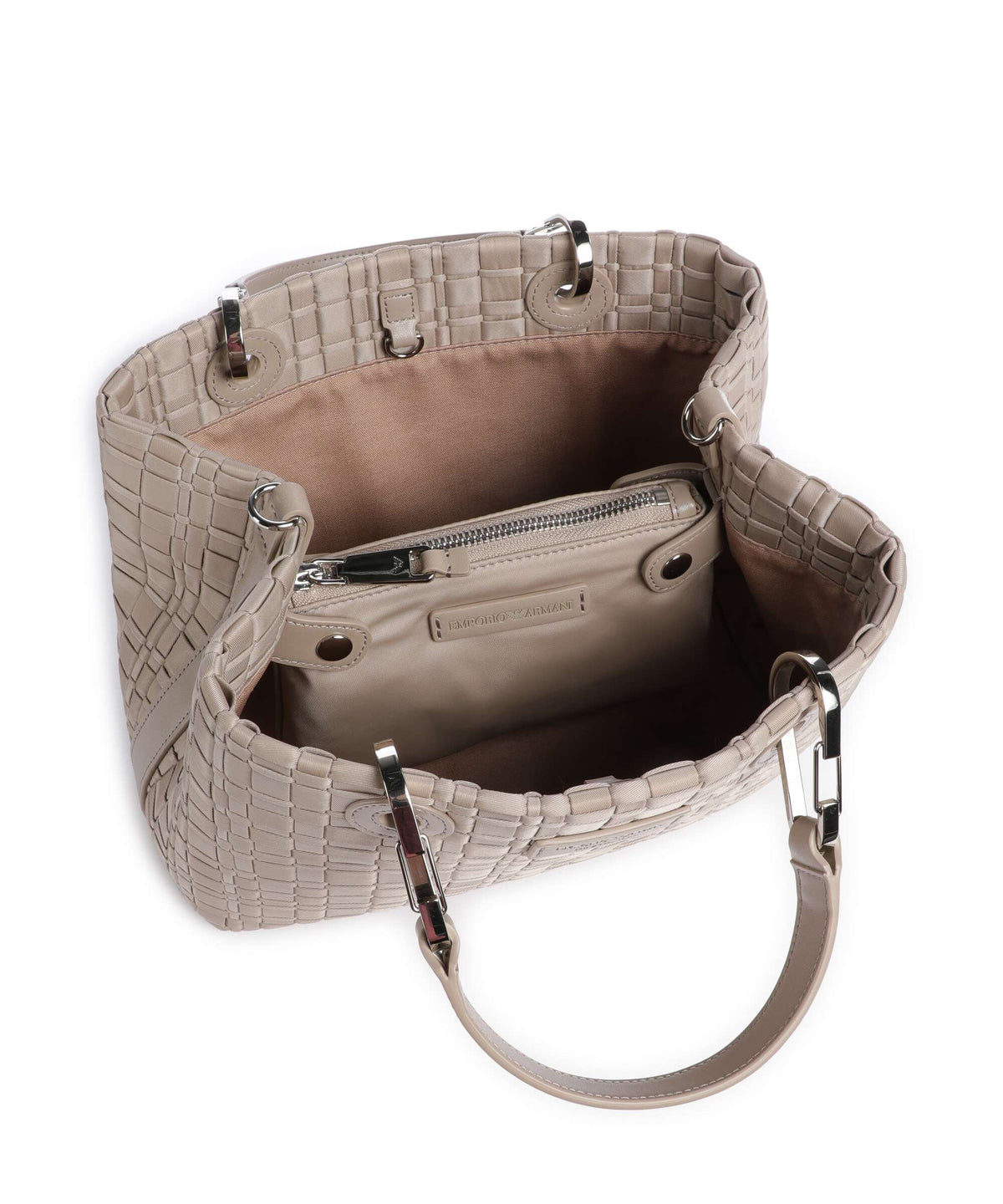 Emporio Armani S Top Handle Bag – Visone