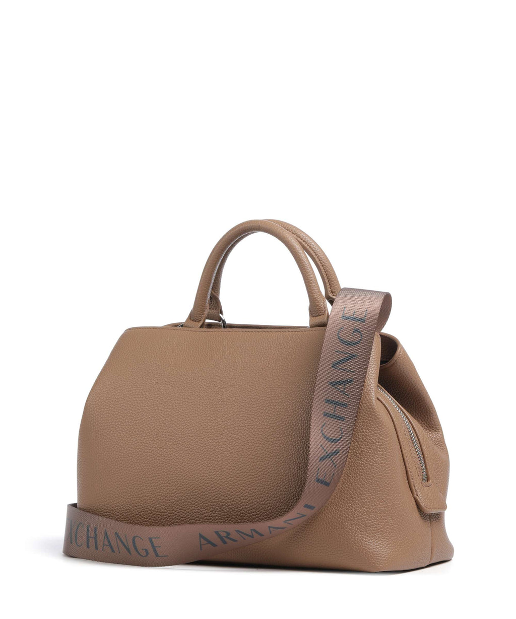 Armani Exchange Top Handle Bag – Rust Brown 2
