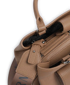 Armani Exchange Top Handle Bag – Rust Brown 4