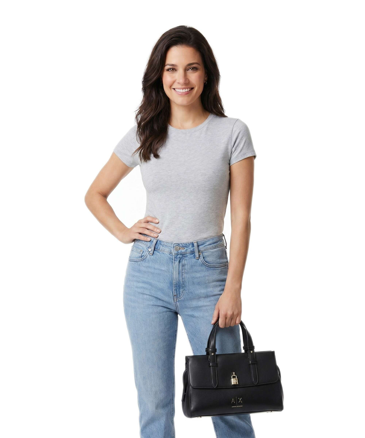 Armani Exchange Top Handle Bag – Black 3