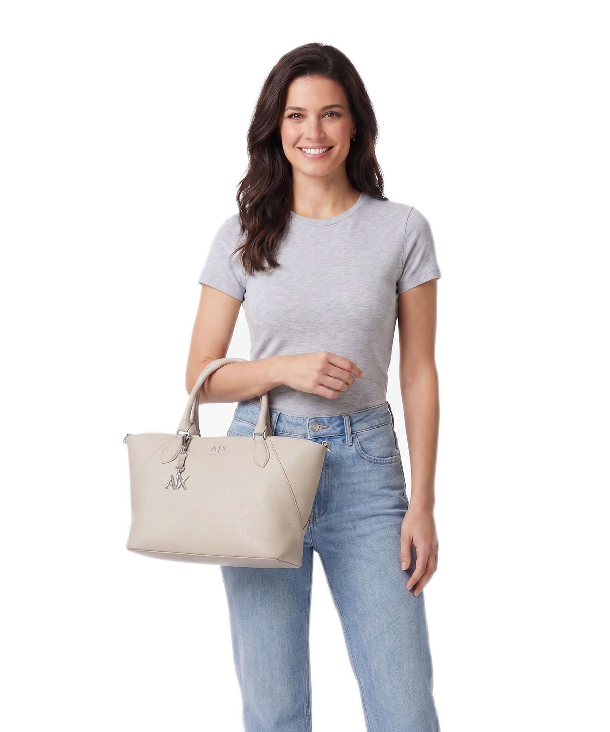Armani Exchange Top Handle Bag – Hellbeige 3