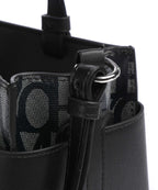 Armani Exchange Top Handle Bag – Beige / Black 4
