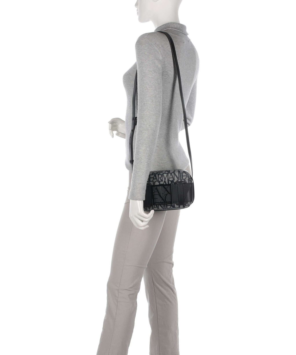 Armani Exchange Crossbody Bag – Beige / Navy Stripes 3