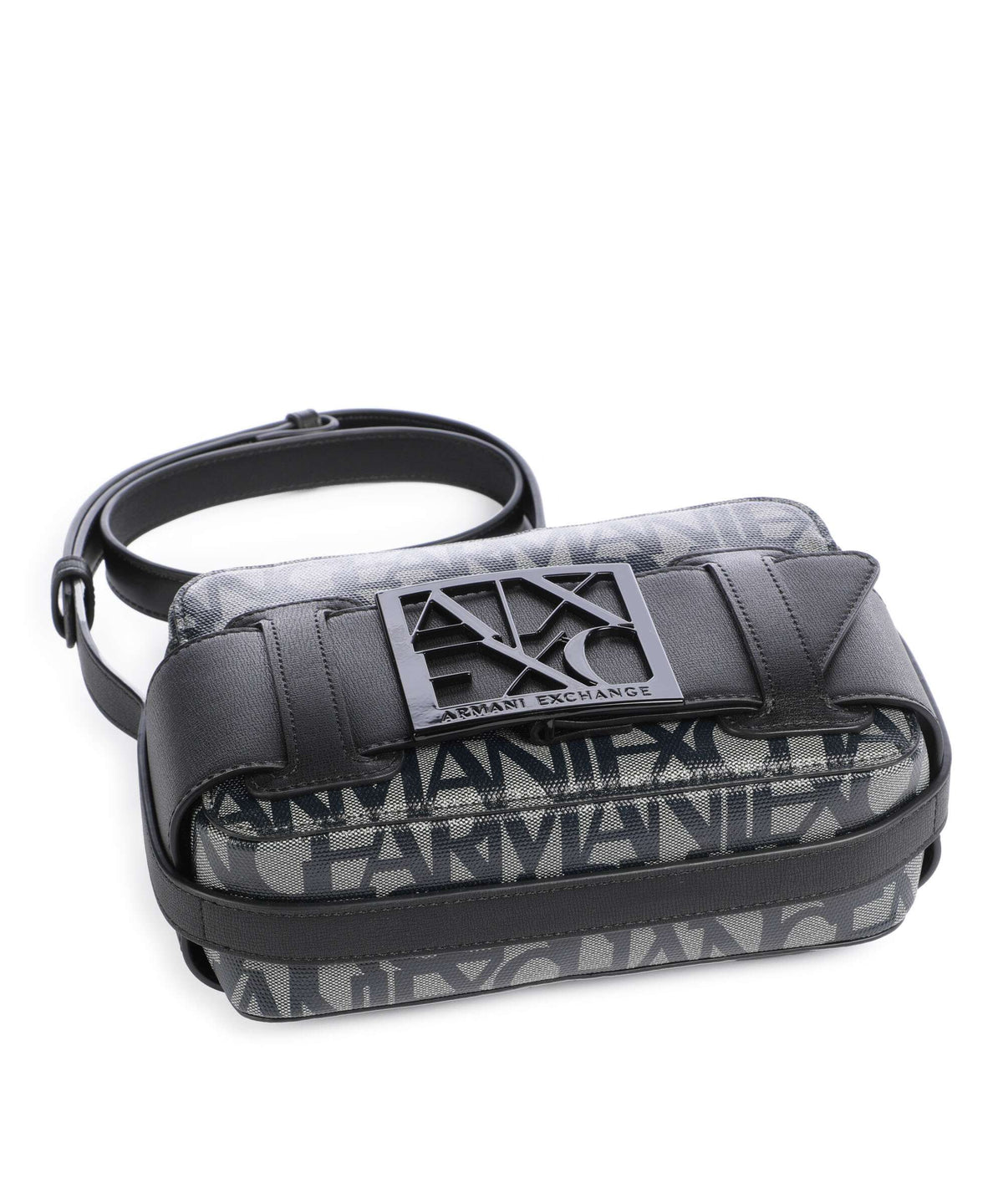 Armani Exchange Crossbody Bag – Beige / Navy Stripes 5