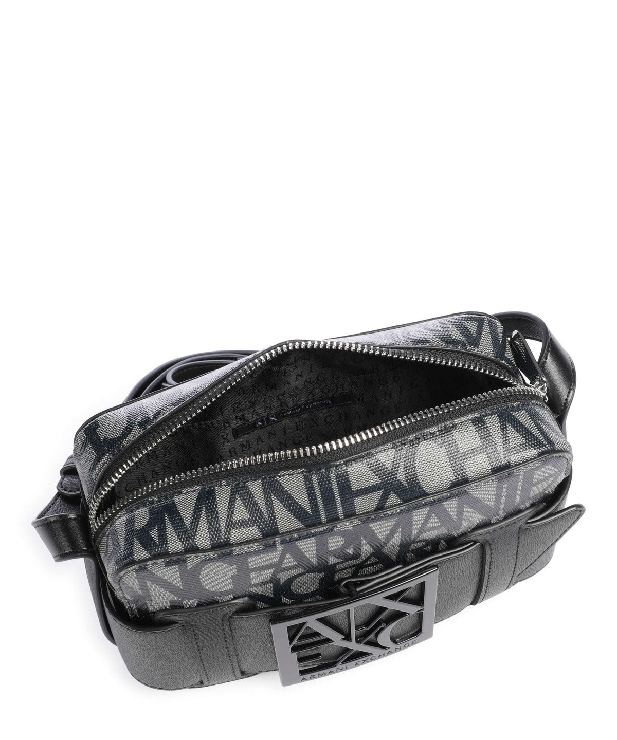 Armani Exchange Crossbody Bag – Beige / Navy Stripes 6
