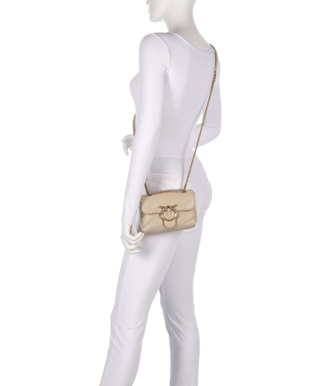 Pinko Shoulder Bag – Beige / Grigio Fumo / Antique Gold 3