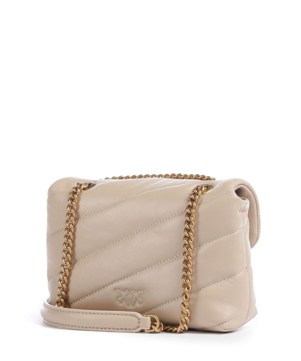 Pinko Shoulder Bag – Beige / Grigio Fumo / Antique Gold 2