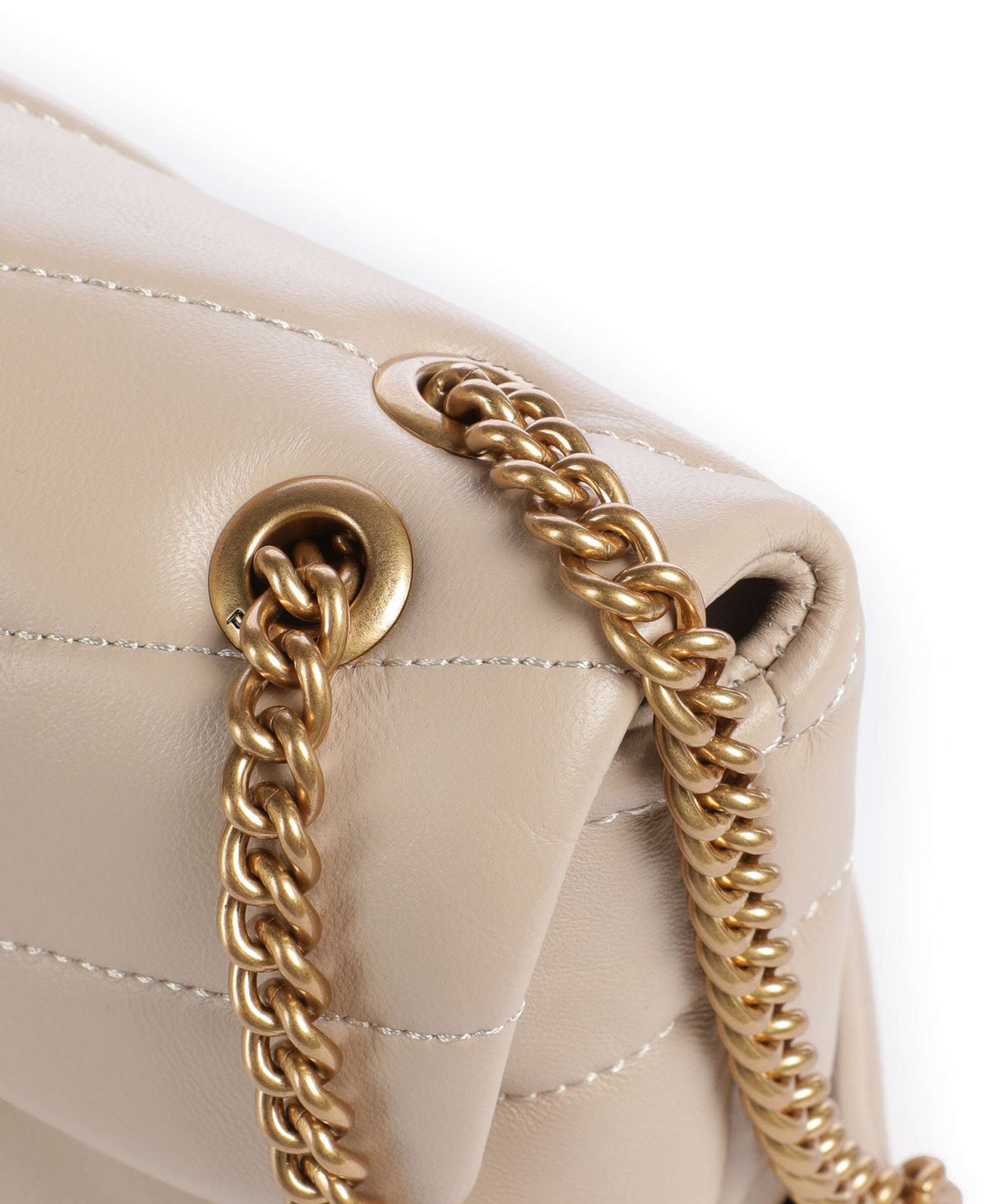 Pinko Shoulder Bag – Beige / Grigio Fumo / Antique Gold 5