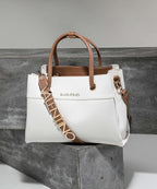 Valentino Bags Top Handle Bag – Bianco / Cuoio