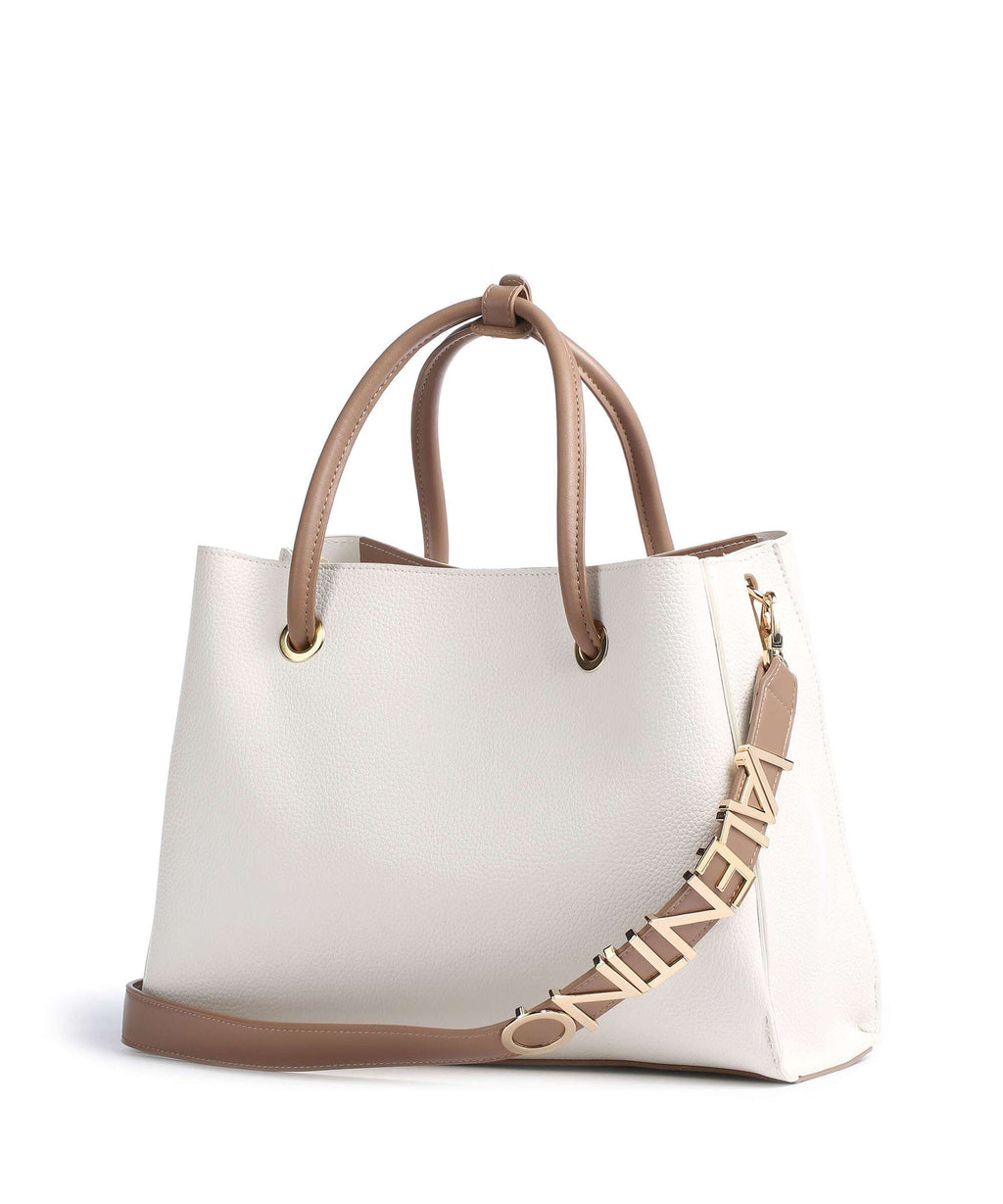 Valentino Bags Top Handle Bag – Bianco / Cuoio