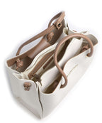 Valentino Bags Top Handle Bag – Bianco / Cuoio