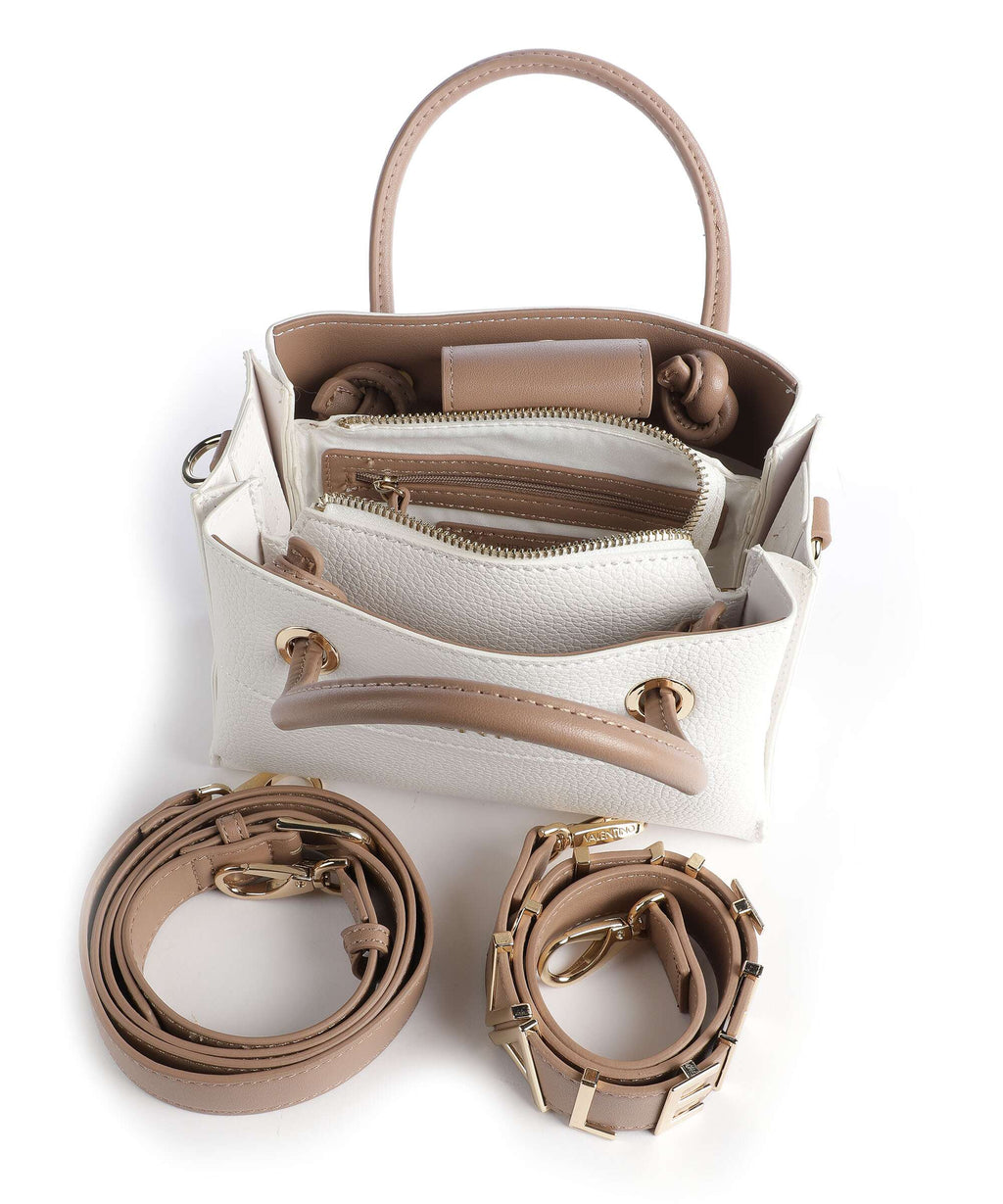 Valentino Bags Top Handle Bag – Bianco / Cuoio