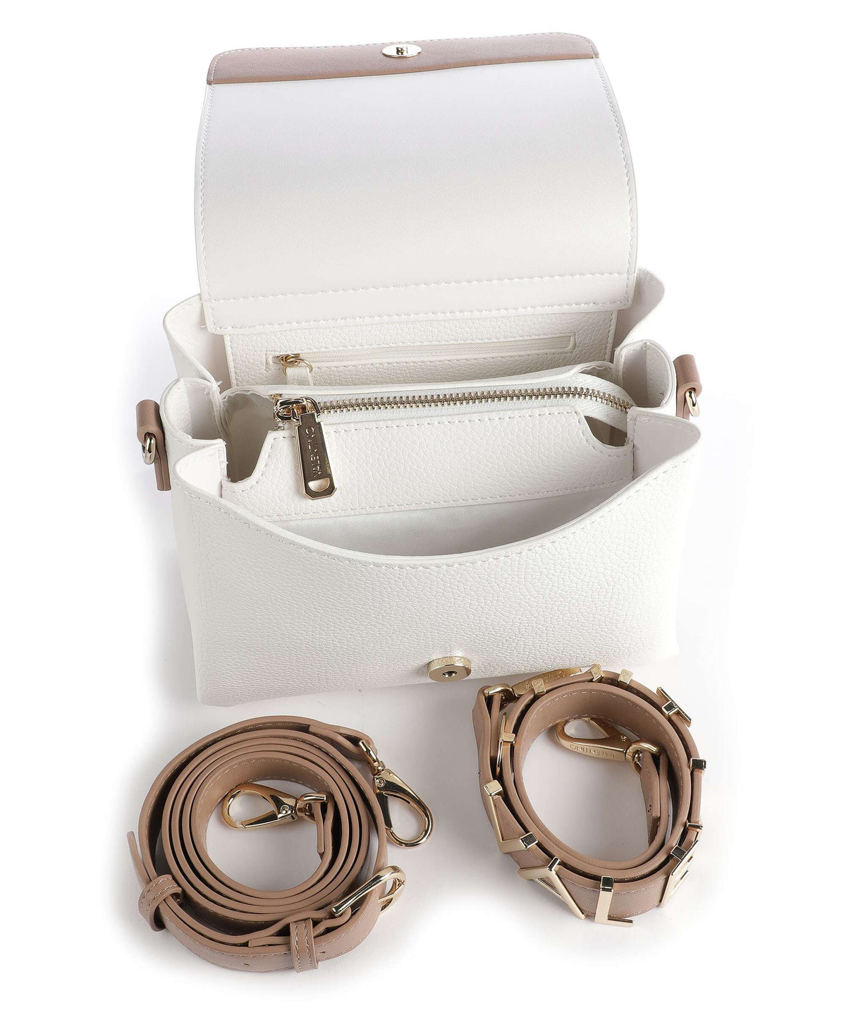 Valentino Bags Crossbody Bag – Bianco / Cuoio 4