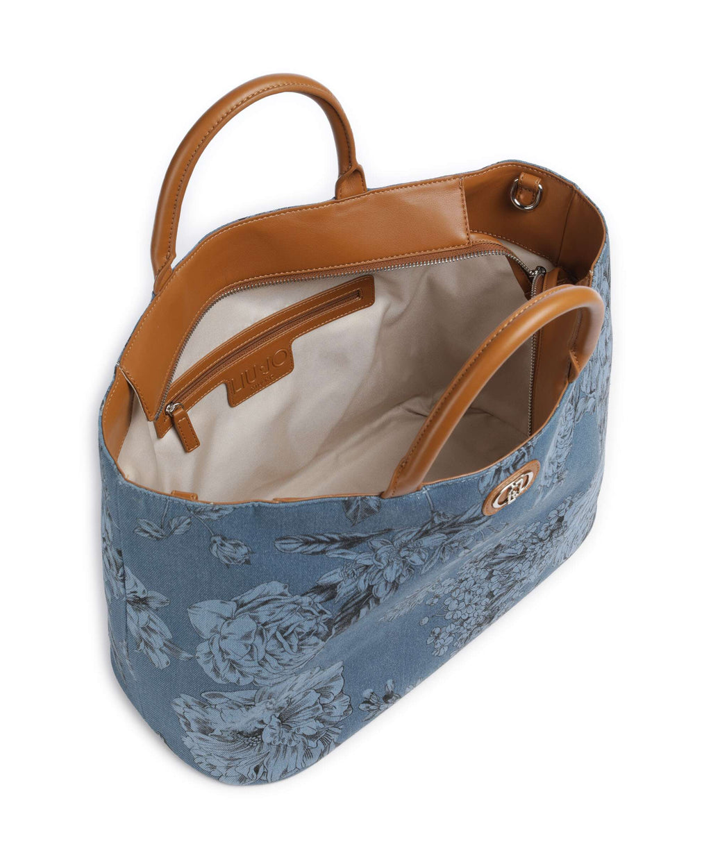 Liu Jo Top Handle Bag – Denim Flowers 5