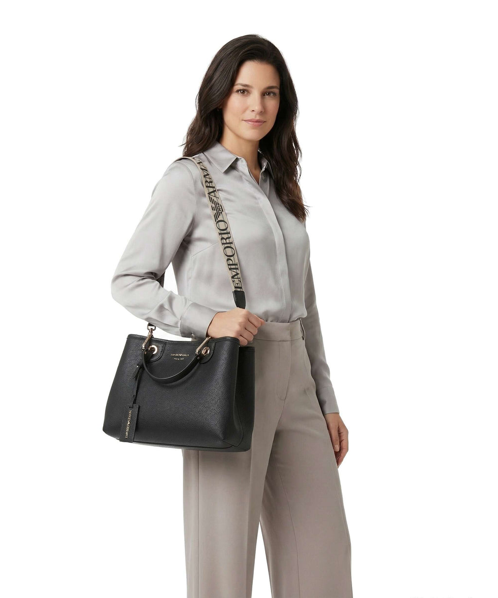 Emporio Armani Top Handle Bag – Black / Silver 3