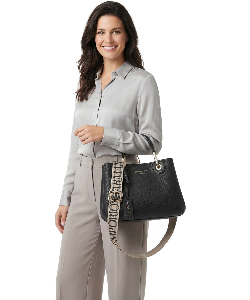 Emporio Armani Top Handle Bag – Black / Silver 4