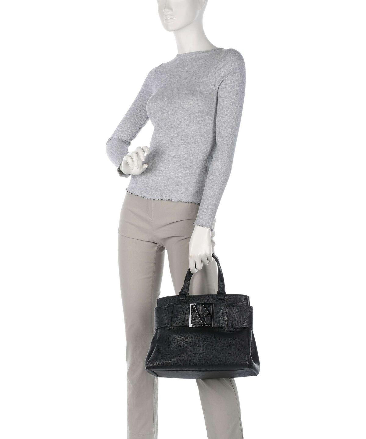 Armani Exchange Top Handle Bag – Black 3
