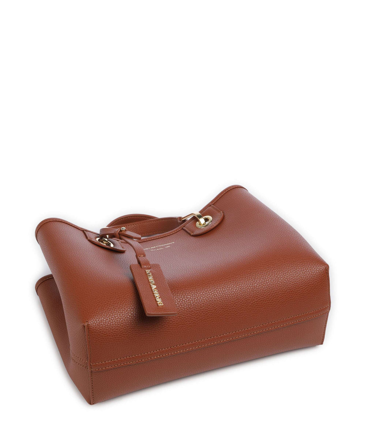Emporio Armani S Top Handle Bag – Cuoio / Rosso