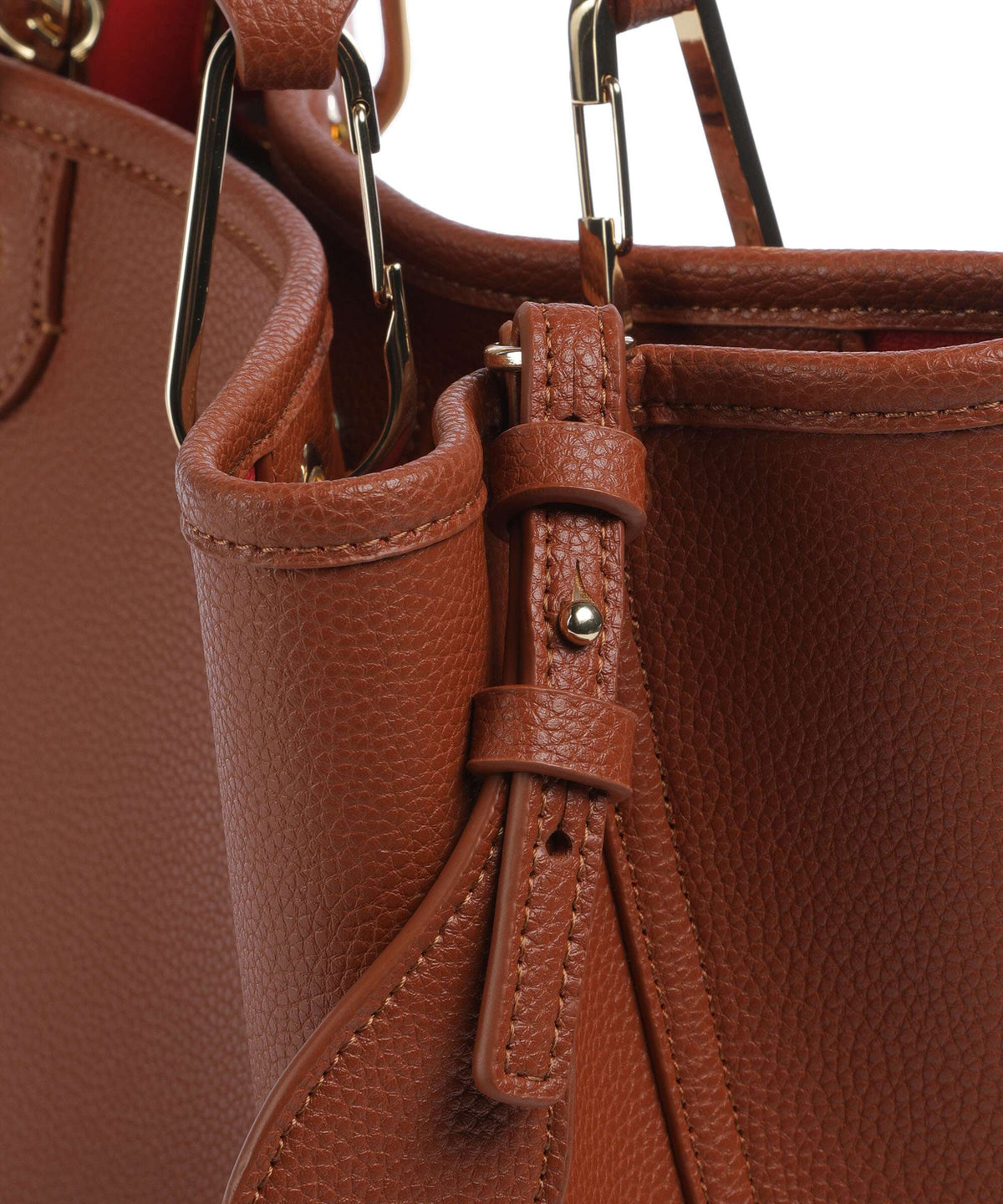 Emporio Armani S Top Handle Bag – Cuoio / Rosso