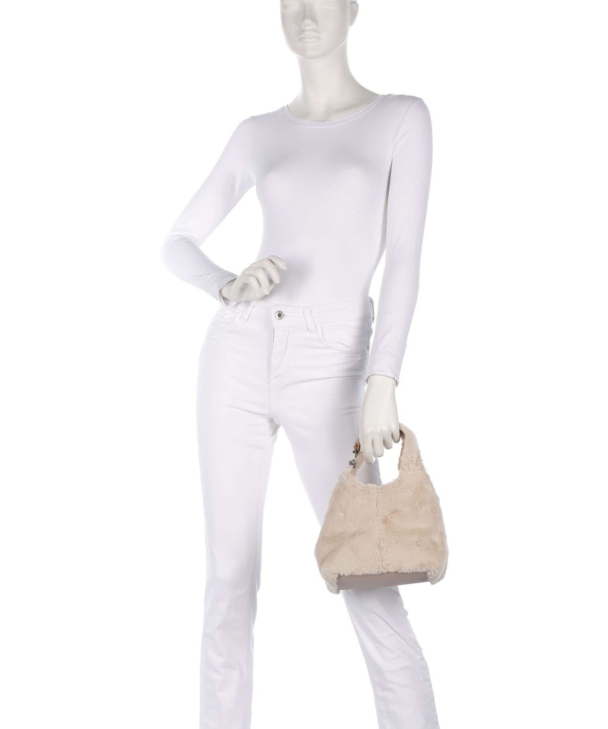 Coccinelle Top Handle Bag – Natural / Rosette 3