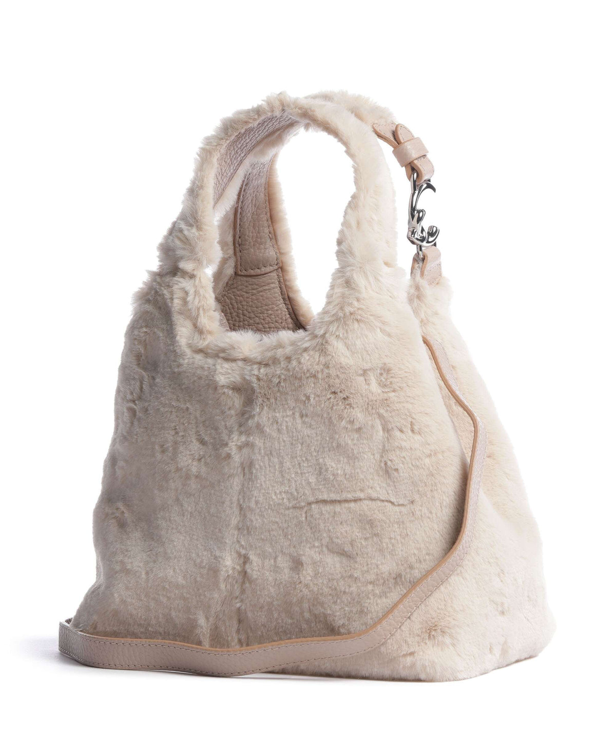 Coccinelle Top Handle Bag – Natural / Rosette 4