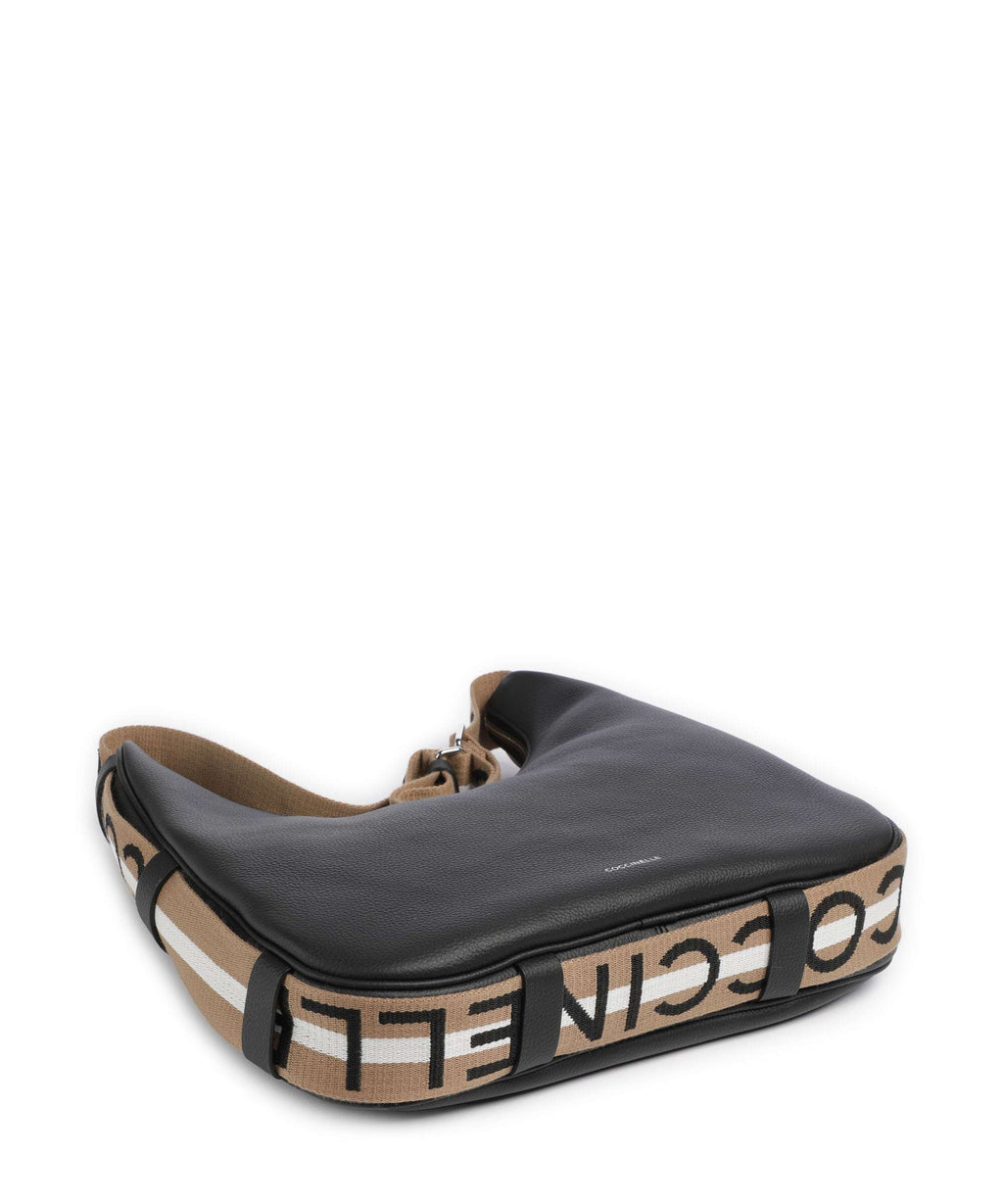 Coccinelle Shoulder Bag – Noir / Cognac 5