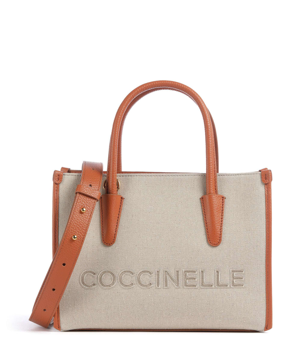 Coccinelle Top Handle Bag – Natural / Crab 1
