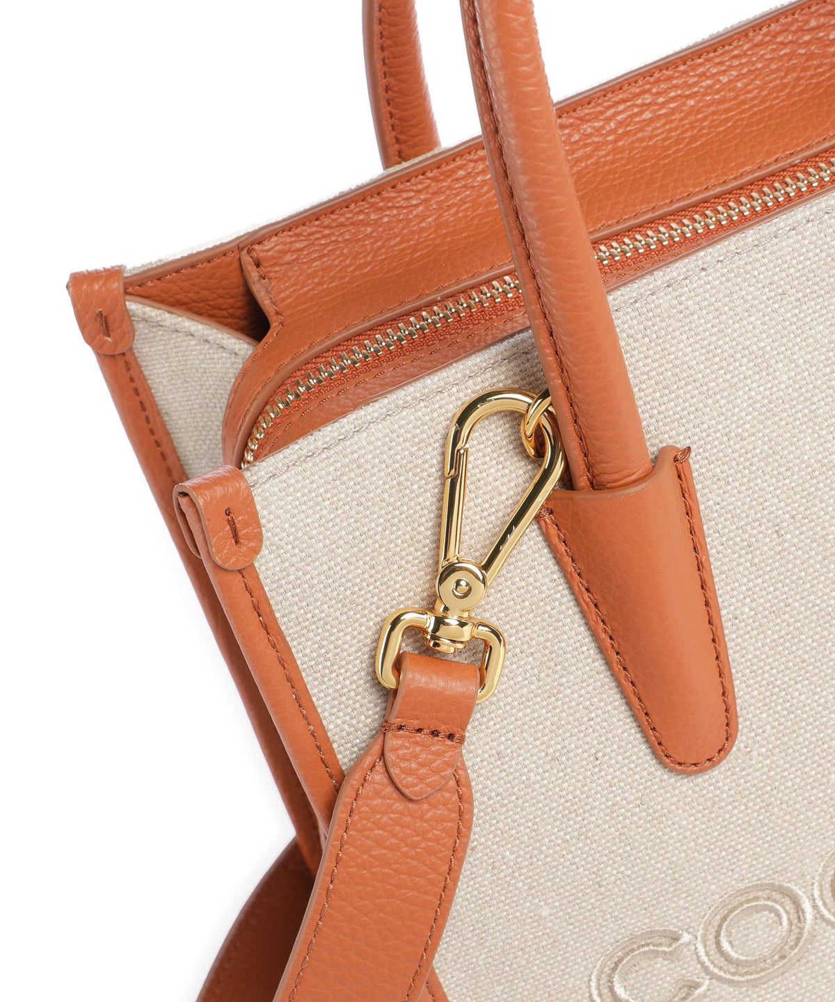 Coccinelle Top Handle Bag – Natural / Crab 4