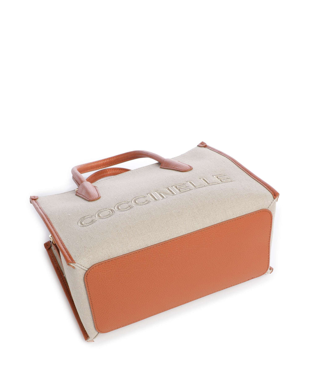 Coccinelle Top Handle Bag – Natural / Crab 5