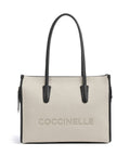 Coccinelle Tote Bag – Natural / Noir 1