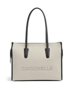 Coccinelle Tote Bag – Natural / Noir 1