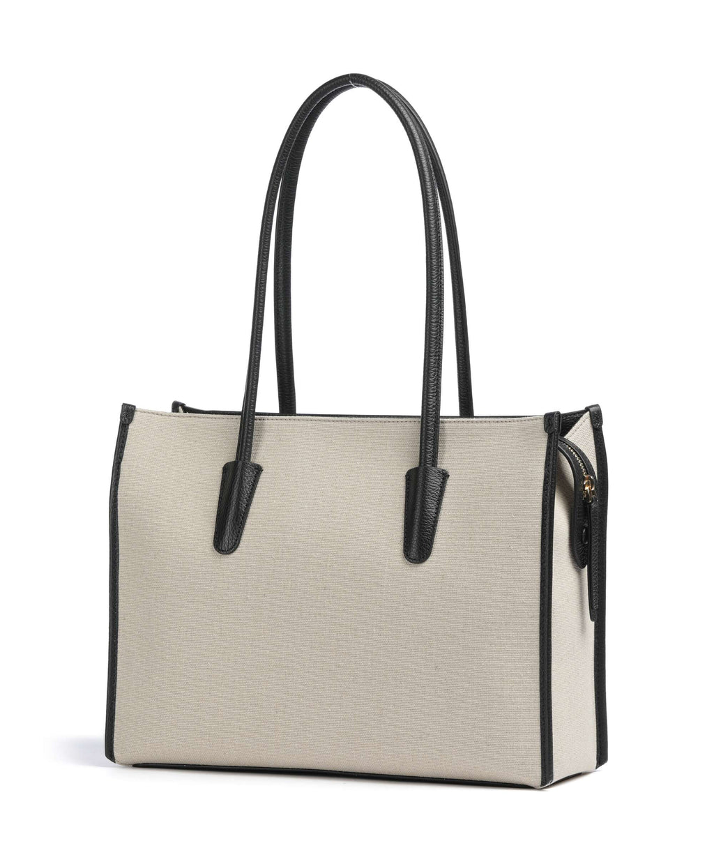 Coccinelle Tote Bag – Natural / Noir 2