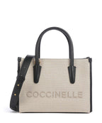 Coccinelle Top Handle Bag – Natural / Noir 1