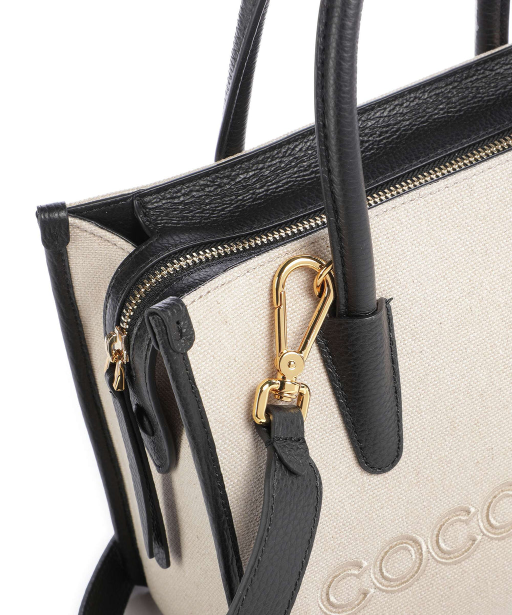 Coccinelle Top Handle Bag – Natural / Noir 4