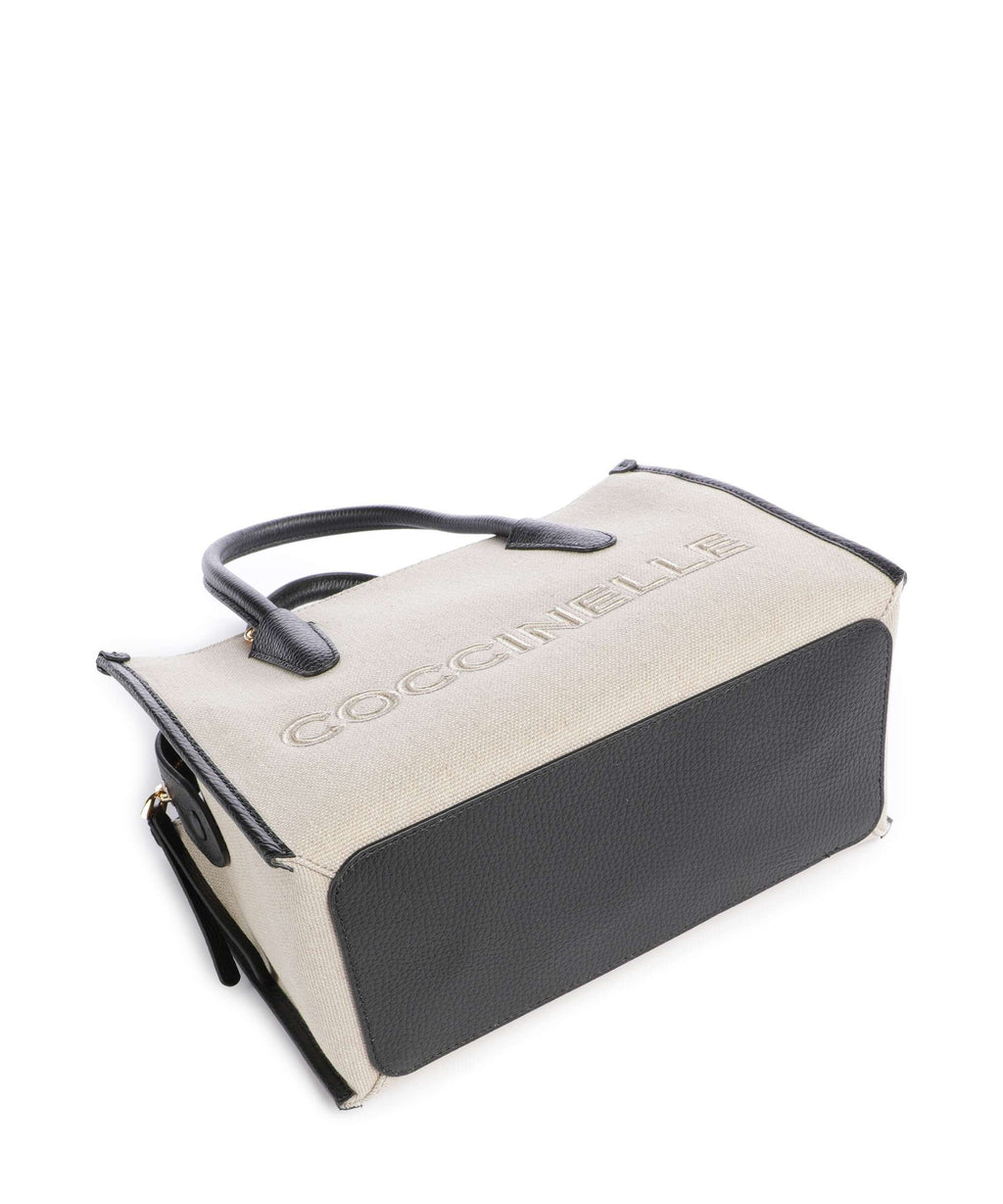 Coccinelle Top Handle Bag – Natural / Noir 5