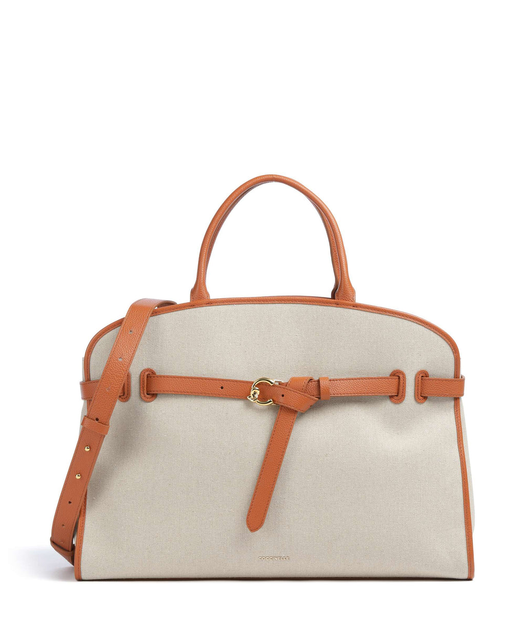 Coccinelle Top Handle Bag – Natural / Crab 1