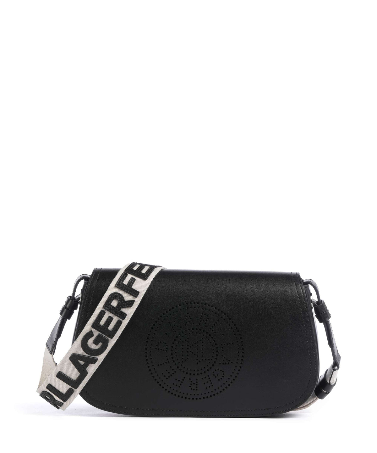 Karl Lagerfeld Crossbody Bag – Black / Nickel 1