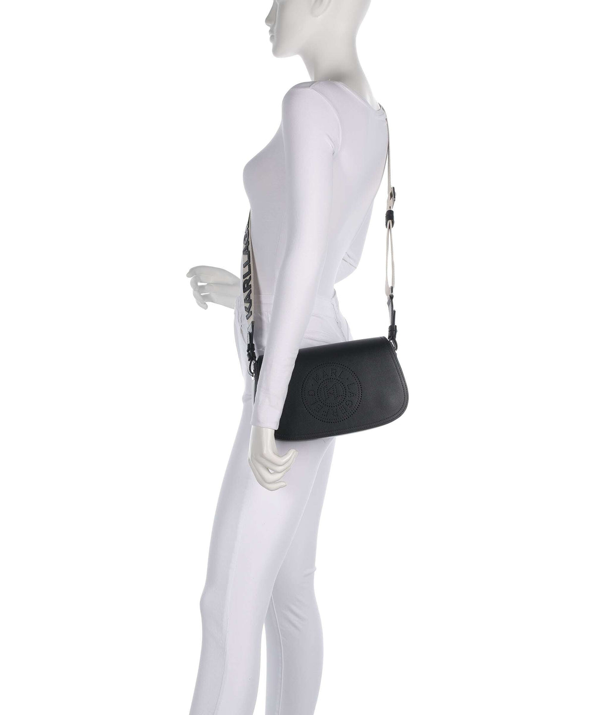 Karl Lagerfeld Crossbody Bag – Black / Nickel 3