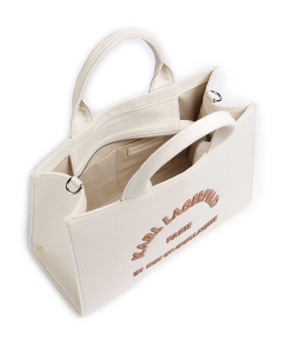 Karl Lagerfeld Top Handle Bag – Natural 4