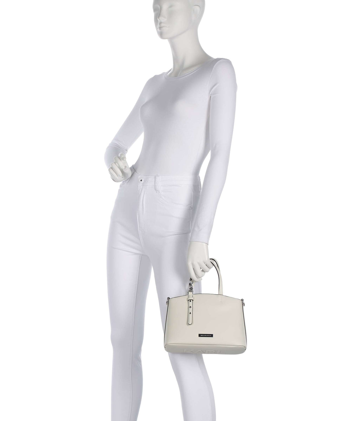 Karl Lagerfeld Top Handle Bag – Off White 3