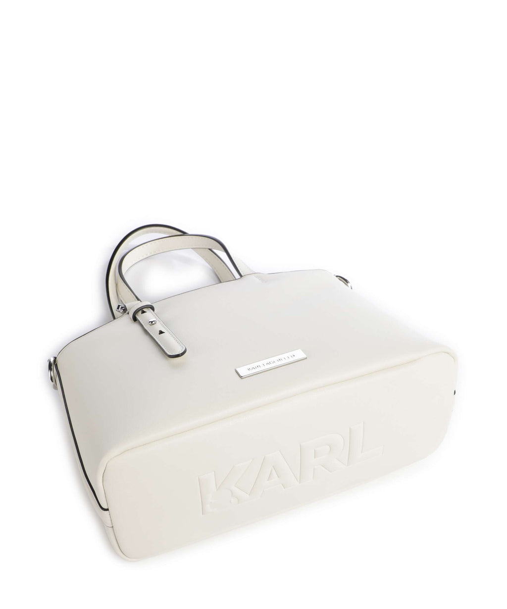 Karl Lagerfeld Top Handle Bag – Off White 5