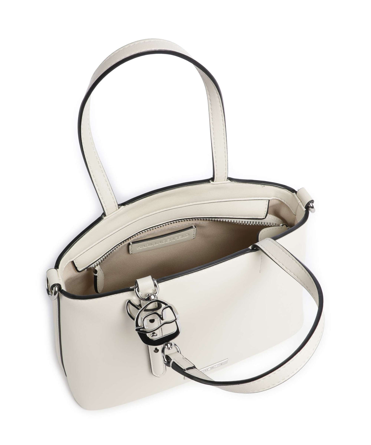 Karl Lagerfeld Top Handle Bag – Off White 6