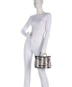 Karl Lagerfeld Top Handle Bag – Black Stripes 3