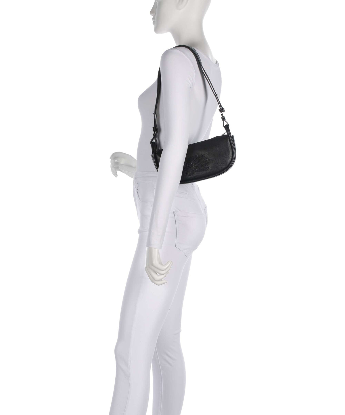 Karl Lagerfeld Shoulder Bag – Black / Nickel 3